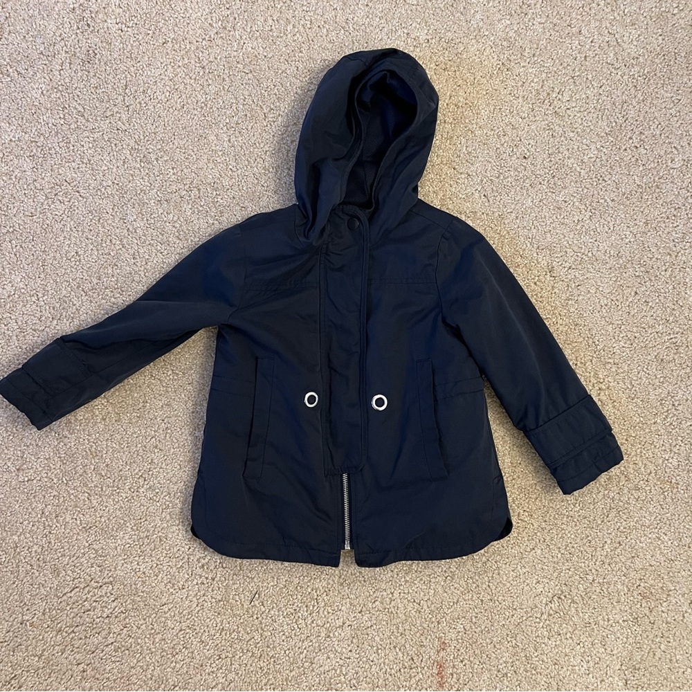 Zara Kids Dark Blue Hooded Jacket